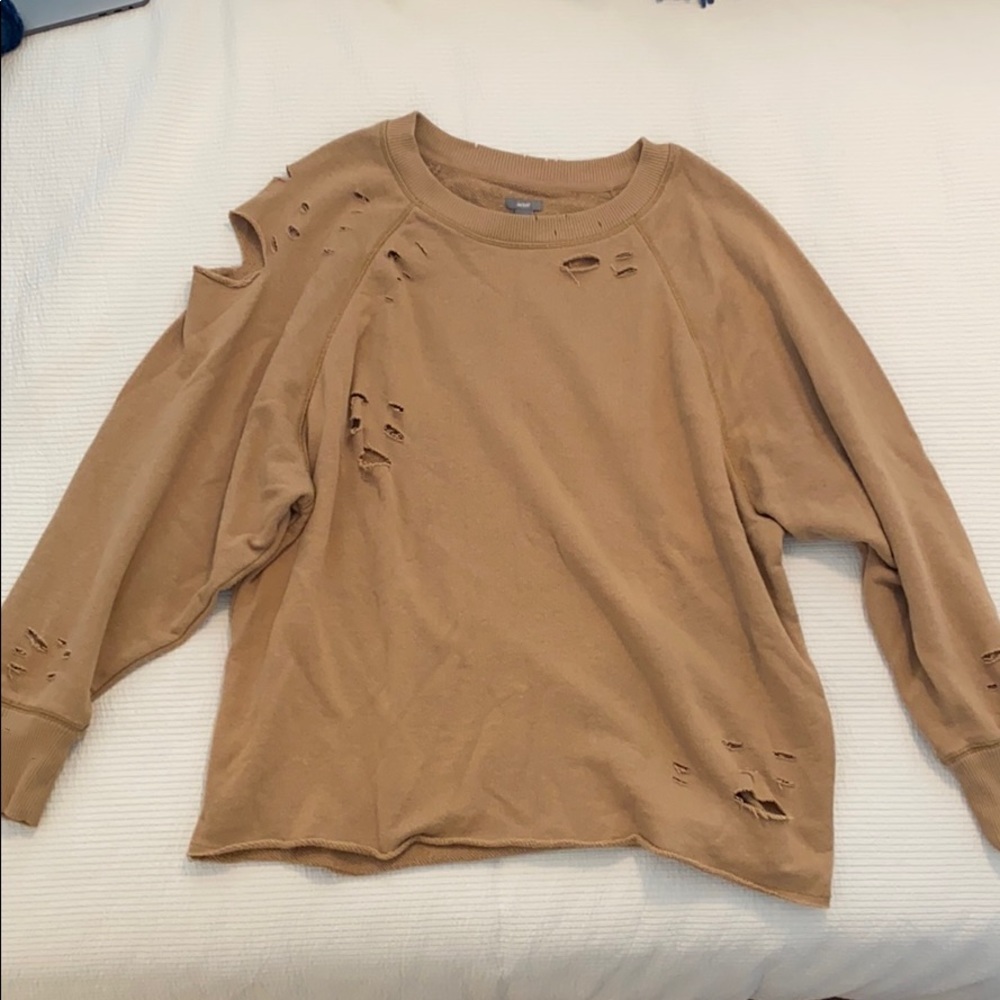 Aerie distressed crew neck